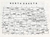 North Dakota State Map, North Dakota State Atlas 1961